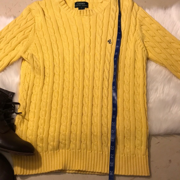 Vibrant Yellow Lauren Ralph Lauren Sweater - Picture 4 of 5